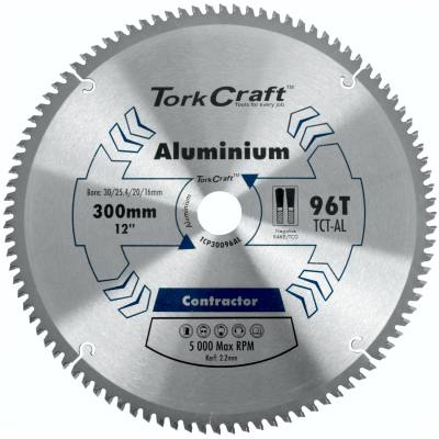 BLADE CONTRACTOR ALUM 300 X 96T 30/1/20/16 CIRCULAR SAW TCT — image 1