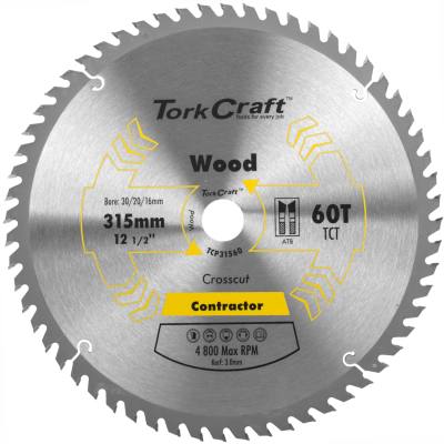 BLADE CONTRACTOR 315 X 60T 30/1/20/16 CIRCULAR SAW TCT — image 1