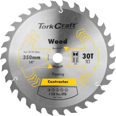 BLADE CONTRACTOR 350 X 30T 30/1 CIRCULAR SAW TCT — image 1