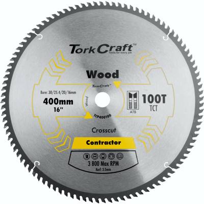 BLADE CONTRACTOR 400 X 100T 30/1 CIRCULAR SAW TCT — image 1