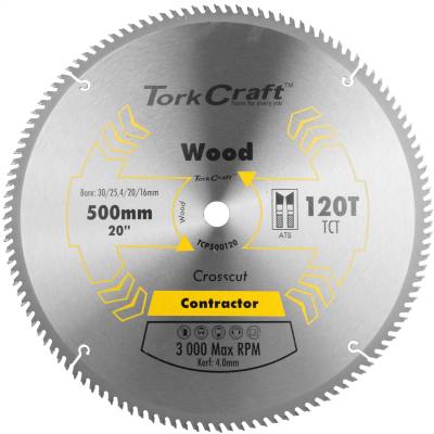 BLADE CONTRACTOR 500 X 120T 30/1 CIRCULAR SAW TCT — image 1