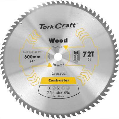 TCT SAW BLADE RIP & CROSS 600X72T 40/30/25.4/20/16 — image 1