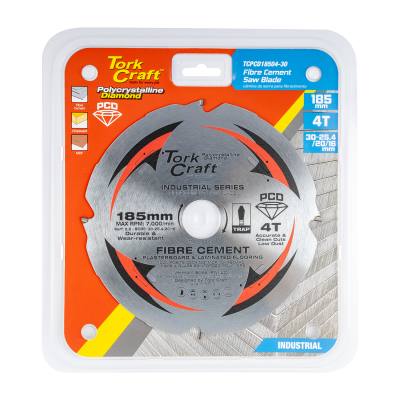 PCD SAW BLADE 185MM X 4T X 30/20/16MM FIBRE CEM. MDF CHIPBOARD — image 1