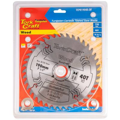 BLADE TCT 190 X 40T 30/20/16 ATB POSITIVE PROFESIONAL INDUSTRIAL — image 1