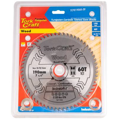 BLADE TCT 190 X 60T 30/20/16 ATB POSITIVE PROFESIONAL INDUSTRIAL — image 1