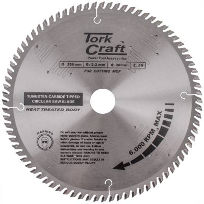 BLADE TCT 250 X 80T 30MM ALUM TCG NEGATIVE PROFESIONAL INDUSTRIAL — image 1