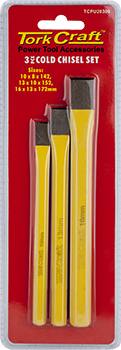 TORK CRAFT COLD CHISEL SET 3PC — image 1