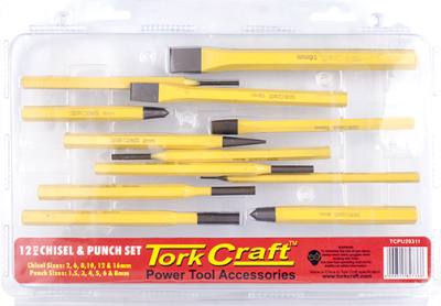 TORK CRAFT CHISEL AND PUNCH SET 12PC — image 1