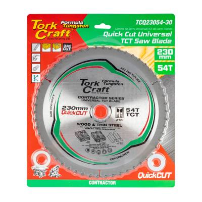 UNIVERSAL QUICK CUT TCT BLADE 230X54T 30-20 — image 1