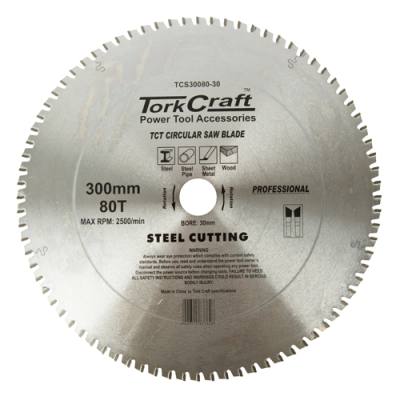 TCT BLADE STEEL CUTTING. 300 X 80T 30MM BORE — image 1