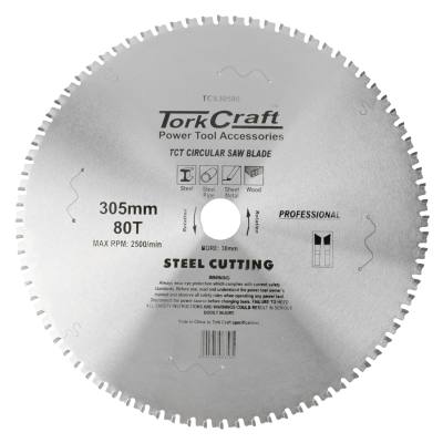 TCT BLADE STEEL CUTTING 305X80T 30MM — image 1