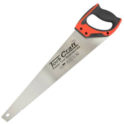 HAND SAW 550MM 7TPI 0.9MM TEMP. BLADE ABS HANDLE — image 1