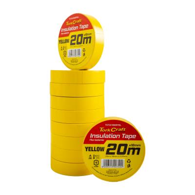 0.20MMX18MMX20M YELLOW INSULATION TAPE — image 1