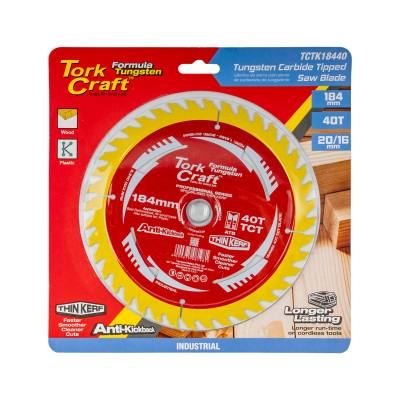 SAW BLADE THIN KERF 184 X 40T 20/16 TCT — image 1