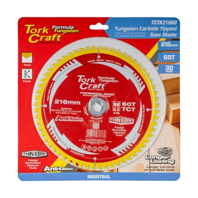 TCT SAW BLADE 216MM X 2.0MM X 30MM X 60T WOOD THIN KERF — image 1