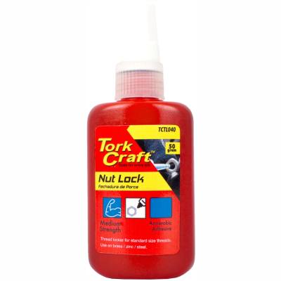 NUT LOCK MEDIUM STRENGTH FOR STD SIZED THREADS - BLUE - 50G — image 1