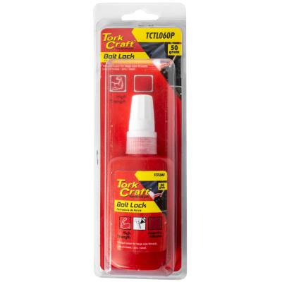 BOLT LOCK HIGH STRENGTH FOR LARGE SIZED THREADS - RED - 50G (CARDED) — image 1