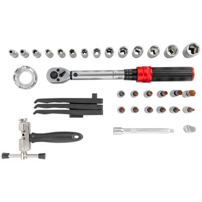 34PCS BIKE REPAIR TORQUE 5-25NM WRENCH SET 1/4' SOCKET KIT BYCICLE — image 1