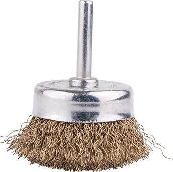 WIRE CUP BRUSH 50MM X 6MM SHAFT — image 1