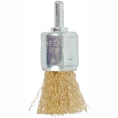 WIRE END BRUSH 24MM X 6MM SHAFT BLISTER — image 1