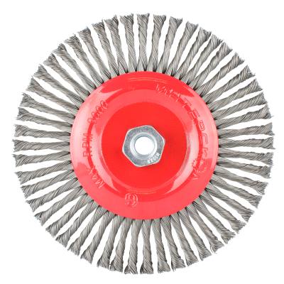 WIRE WHEEL BRUSH SINGLE SECTION TWISTED STINGER 175MMXM14 BLISTER — image 1