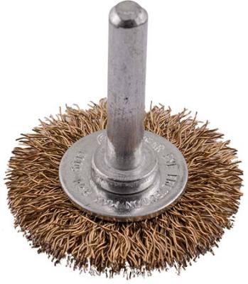 WIRE WHEEL BRUSH 38MM X 6MM SHAFT BLISTER — image 1