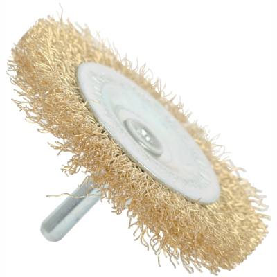 WIRE WHEEL BRUSH 63MM X 6MM SHAFT BLISTER — image 1