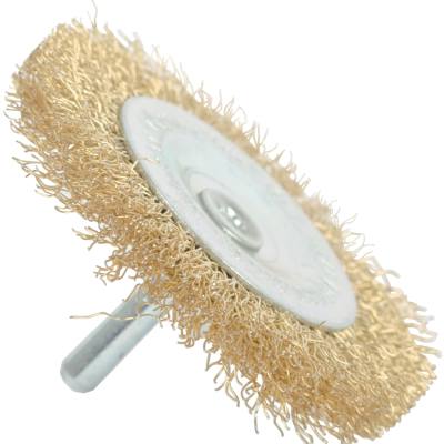 WIRE WHEEL BRUSH 75MM X 6MM SHAFT BLISTER — image 1