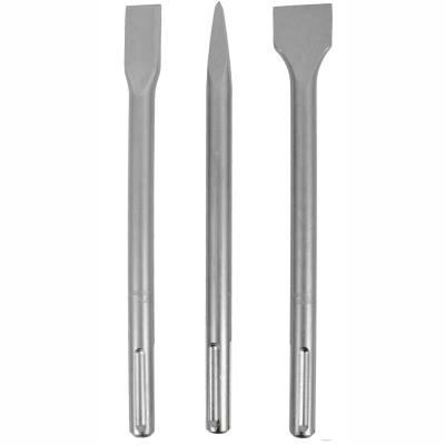 SDS MAX CHISEL 3PC SET 18X300MM POINTED 18X300X25MM FLAT 18X300X40MM — image 1