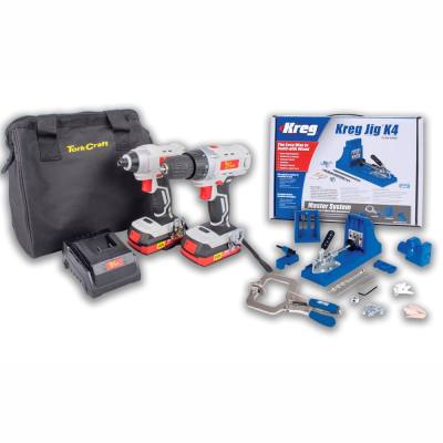 DRILL & IMPACT DRIVER & KREG JIG K4 TWIN PACK TC20002 — image 1