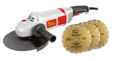 ANGLE GRINDER TCAG0230 C/W DIAMOND BLADE SEG TCDB20230-3P — image 1