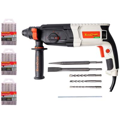 ROTARY HAMMER 800W SDS TCRH0800 C/W 5PC SDS DRILL BIT SET X 3 NR07305 — image 1