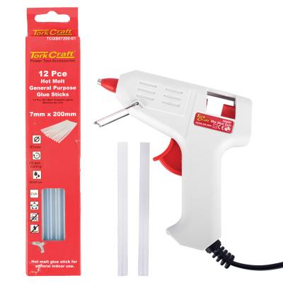 TCGG05001 GLUE GUN WITH TCGS07200-01 GLUE STICKS 12PCE — image 1