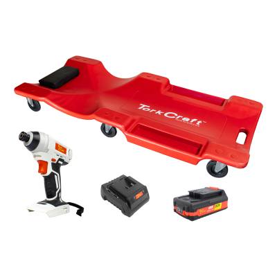 IMP DRIVER 110NM 2.AH BAT STD CHARGER PLASTIC CREEPER — image 1