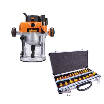 TRITON ROUTER TRA001 WITH 24PC 1/4 ROUTER BIT SET DY024A AL TORK CRAFT — image 1