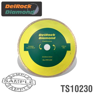 DIAMOND BLADE 230MM CONT. RIM DELROCK — image 1