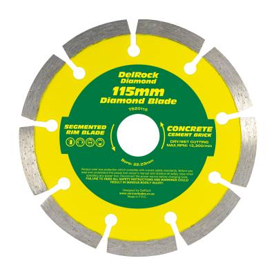 DIAMOND BLADE 115MM SEGMENTED DELROCK — image 1