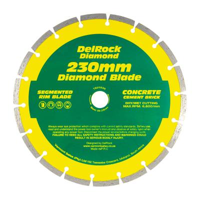 DIAMOND BLADE 230MM SEGMENTED DELROCK — image 1