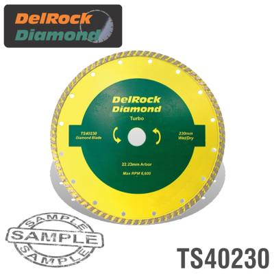 DIAMOND BLADE 230MM TURBO DELROCK — image 1