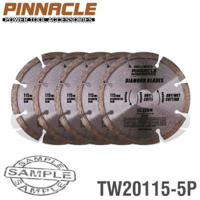 DIAMOND BLADE SEG 115MM PINNACLE ( 5 PACK ) — image 1